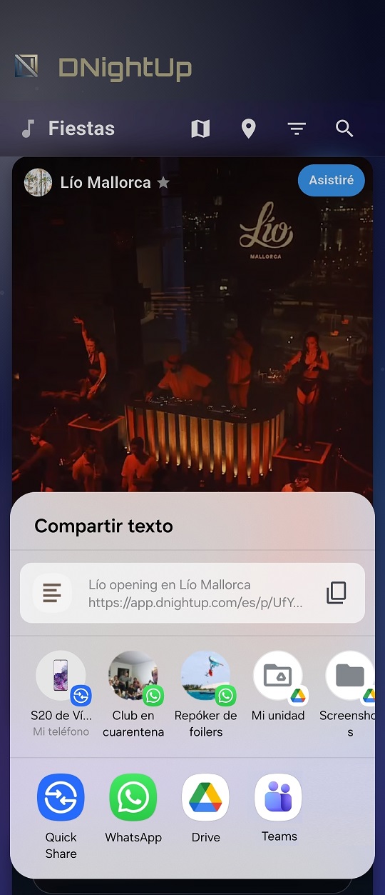 Like y compartir en el feed